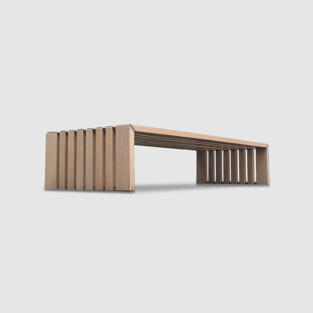 Passe Partout Slatted Ash Bench by Walter Antonis for Arspect, 1970s