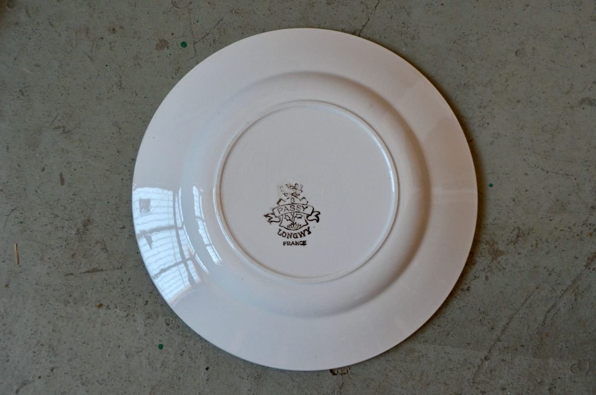 Passy Plates from longwy, 1940s, Set of 6