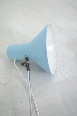 Pastel Blue Table Lamp with Clip, 1970s-FOH-2034802