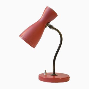 Pastel Red Diablo Table Lamp attributed to Svend Aage Holm Sørensen for Asea, 1950s-LCR-1755998