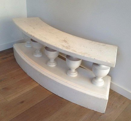 Patinated Bench with Balusters, 1940s-BA-1365677