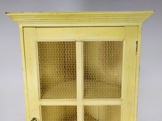 Patinated Corner Cupboard in Fir & Iron-EAD-1313864