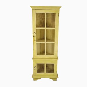 Patinated Corner Cupboard in Fir & Iron-EAD-1313864