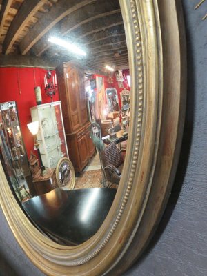 Patinated Gold Wood Mirror-RWZ-1155609