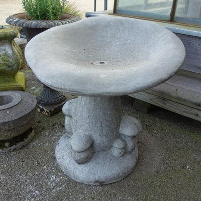 Patinated Gray Concrete Mushrooms Chairs-IA-1304468