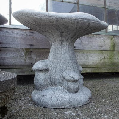 Patinated Gray Concrete Mushrooms Chairs-IA-1304468