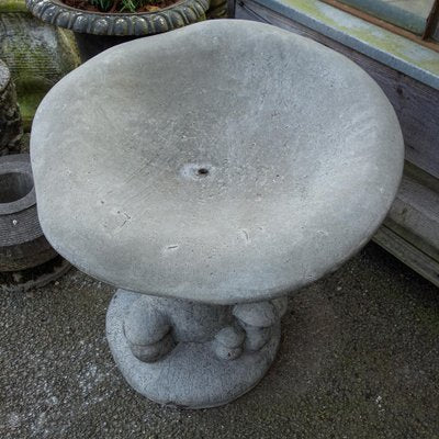 Patinated Gray Concrete Mushrooms Chairs-IA-1304468