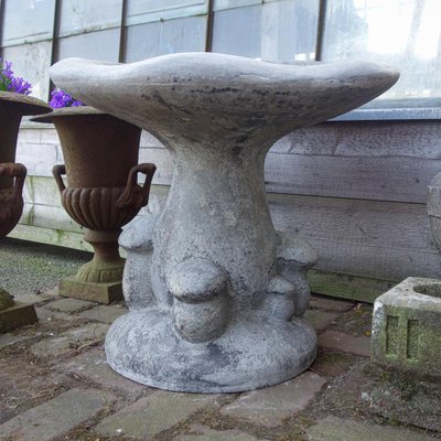 Patinated Gray Concrete Mushrooms Chairs-IA-1304468