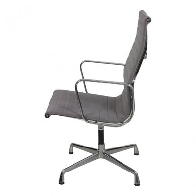 Patinated Grey Fabric EA-109 Chair by Charles Eames for Vitra-MTD-1400496