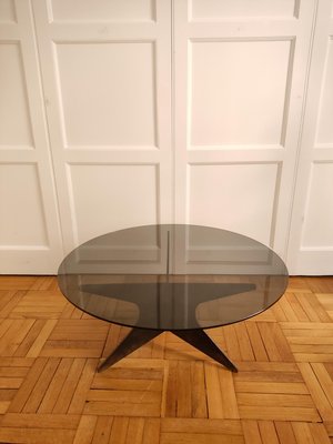 Patinated Iron Circular Shelled Table, 1960s-ILR-1397706