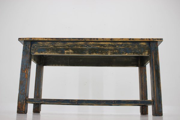 Patinated Pine Table, Czechoslovakia-TZ-1761247