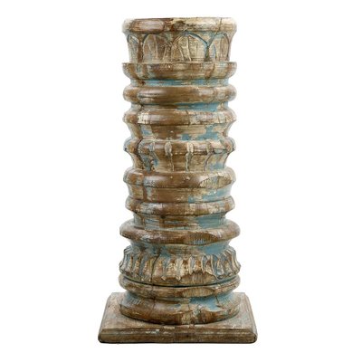 Patinated Solid Wood Column-NQ-1798457