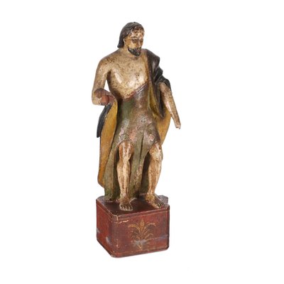 Patinated Statue in Wood-VMM-1287228