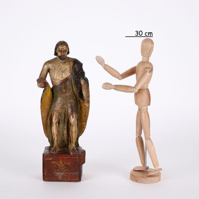 Patinated Statue in Wood-VMM-1287228