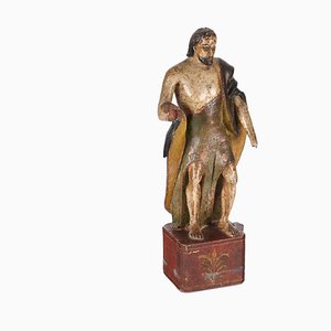 Patinated Statue in Wood-VMM-1287228