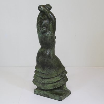 Patinated Terracotta Sculpture in Bronze by Manso for Almeda Anfora Gerona, 1960s-NE-684790