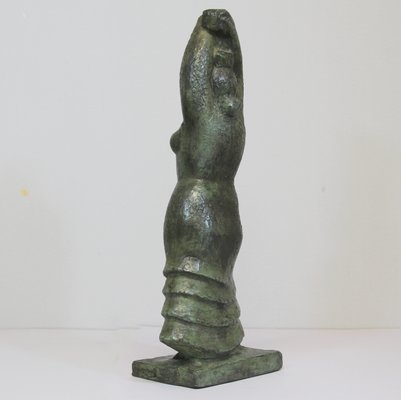 Patinated Terracotta Sculpture in Bronze by Manso for Almeda Anfora Gerona, 1960s-NE-684790