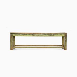 Patinated Wooden Bench, 1940s-NQ-736460