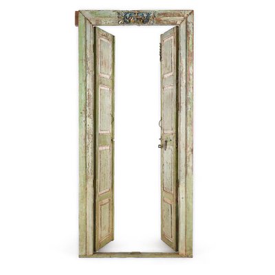 Patinated Wooden Door-NQ-624843