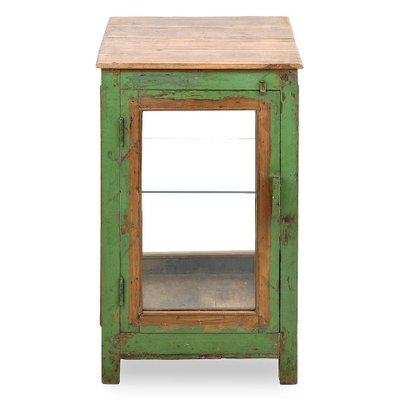 Patinated Wooden Showcase-NQ-1798456