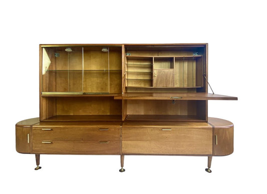 Patinning Sideboard with Desk from Zijlstra Joure, 1950s