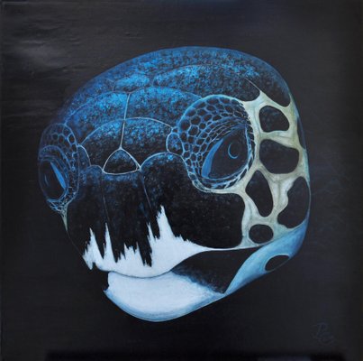 Patrick Chevailler, Turtle Head by Night, 2021, Oil on Canvas-QNR-1120463