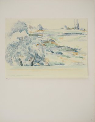 Paul Cezanne, Landscape in Provence, Lithograph and Stencil-KHH-2039311