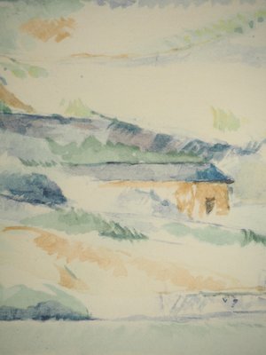 Paul Cezanne, Landscape in Provence, Lithograph and Stencil-KHH-2039311