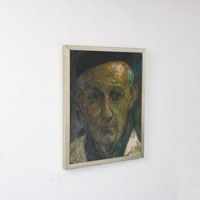 Paul Citroen, Self-Portrait, 1965, Oil Painting, Framed-DV-1700682