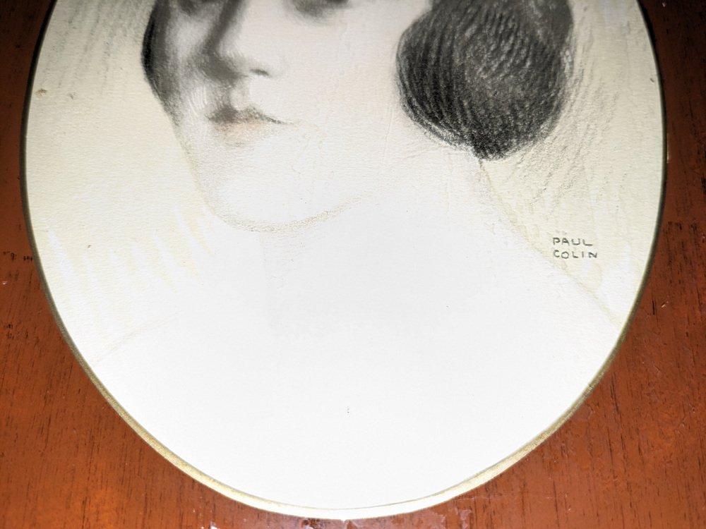 Paul Colin, Portrait of a Girl, Etching, 1930s