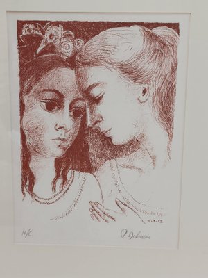 Paul Delvaux, Confidences, 1972, Lithograph-PLZ-1749159