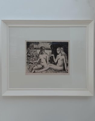 Paul Delvaux, La Dispute, 1969, Engraving-PLZ-1743059