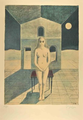 Paul Delvaux, La Voyante, Lithograph, 1974-ZCI-1419912