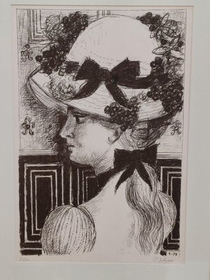 Paul Delvaux, Le Chapeau, 1900, Lithograph-PLZ-1747310