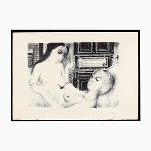 Paul Delvaux, Le Sommeil, 1970, Lithograph-PLZ-1749161