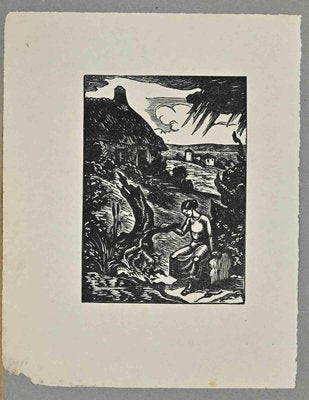 Paul Emile Coli, Breton Peasant, Woodcut, Early 20th Century-ZCI-2024936