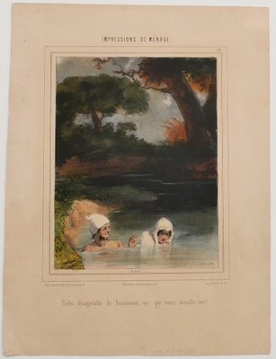 Paul Gavarni - Impressions De Ménage - Original Lithograph - Mid-19th Century-ZCI-837814