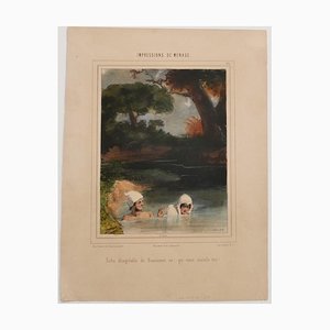 Paul Gavarni - Impressions De Ménage - Original Lithograph - Mid-19th Century-ZCI-837814