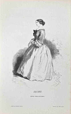 Paul Gavarni, Julie Duprat, Lithograph, Mid-19th Century-ZCI-2029970