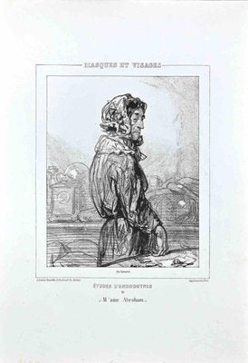 Paul Gavarni, Mam Abraham, Original Lithograph, 1850s-ZCI-1338792