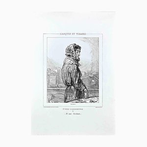 Paul Gavarni, Mam Abraham, Original Lithograph, 1850s-ZCI-1338792