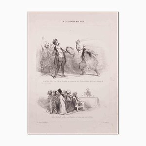 Paul Gavarni, Robert Houdin and Sultan, Lithograph, 1850s-ZCI-1326679