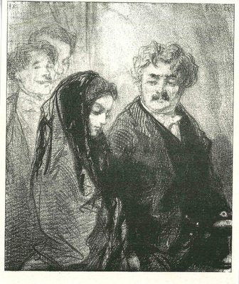 Paul Gavarni, The Companionship, Original Lithograph, 1881-ZCI-2029712