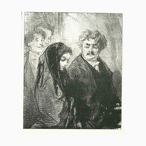 Paul Gavarni, The Companionship, Original Lithograph, 1881-ZCI-2029712