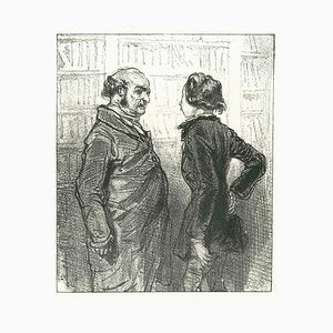 Paul Gavarni, The Conversation, Original Lithograph, 1881-ZCI-2029673