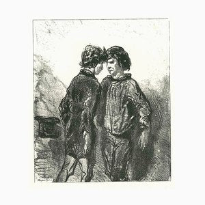 Paul Gavarni, The Duel, Original Lithograph, 1881-ZCI-2029679