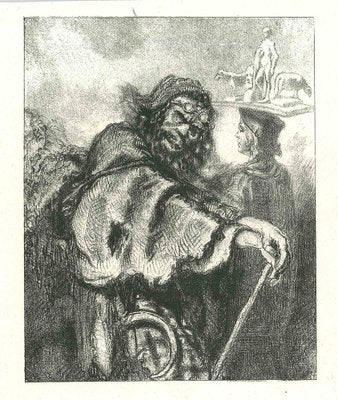 Paul Gavarni, The Rage and Agony, Original Lithograph, 1881-ZCI-2029708