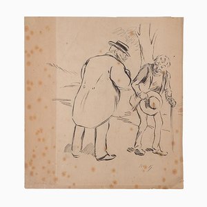 Paul Hermann, Figures, Pencil, Early 20th Century-ZCI-903141