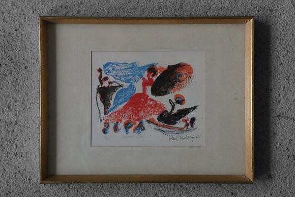 Paul Holsby, Spansk Dans, Color Lithograph, 1967, Framed-ZAA-1742436