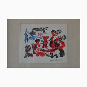 Paul Holsby, Yster Lek, Color Lithograph, 1967, Framed-ZAA-1742351